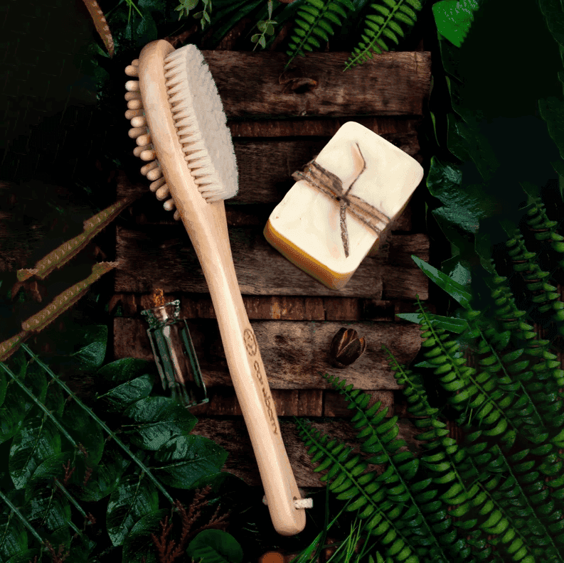 Dual Action Bamboo Wet & Dry Brushing Body Brush - Careberry