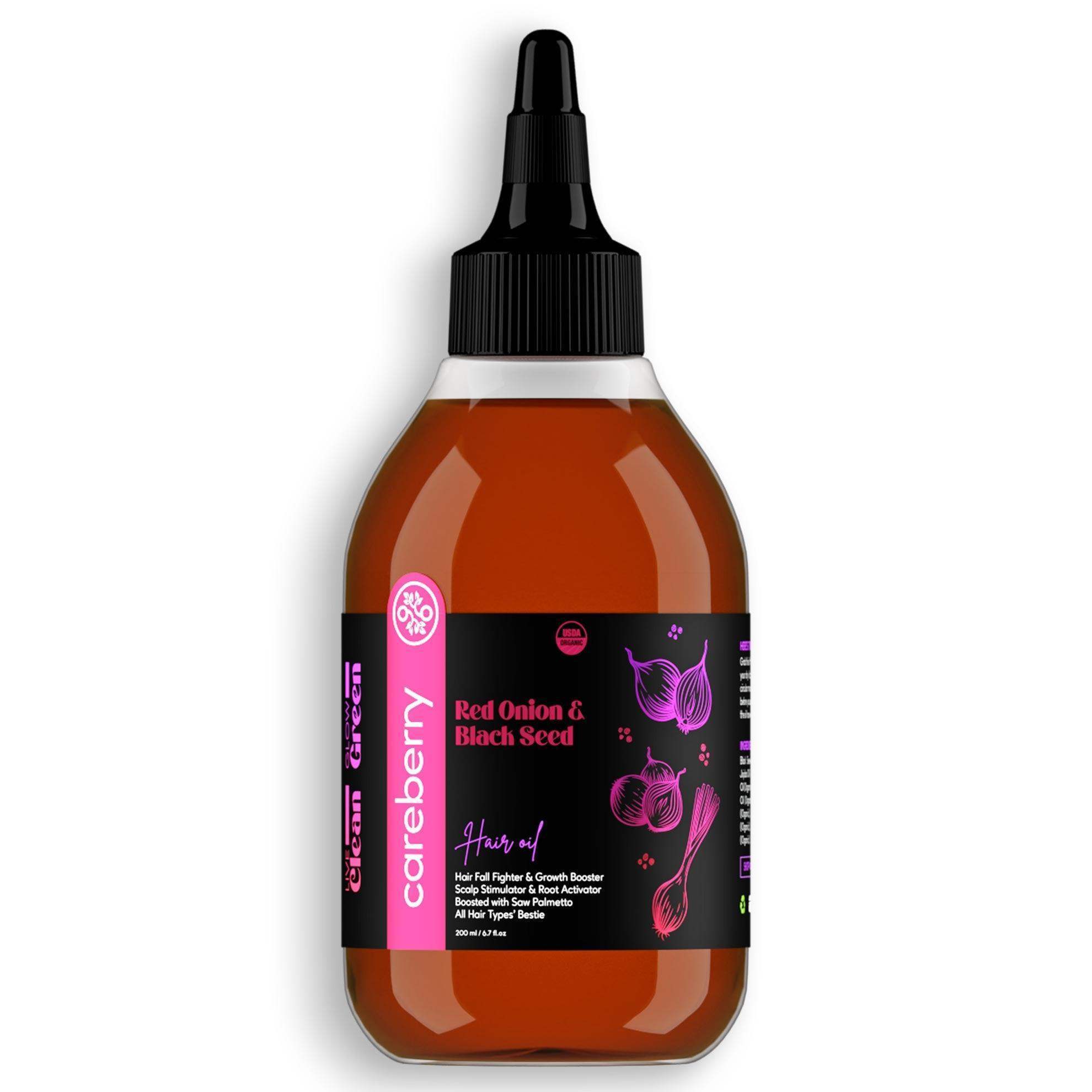 red onion and black seed hair oil