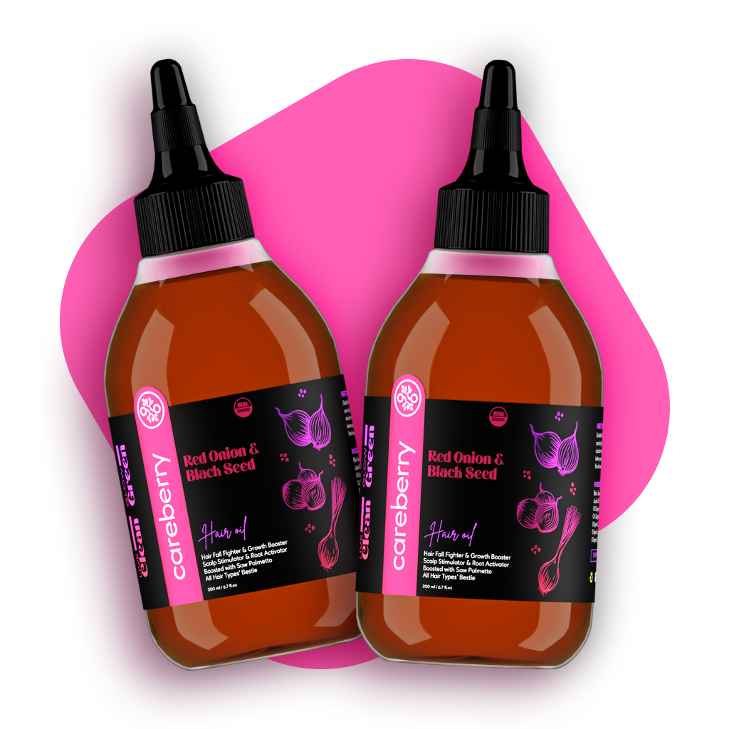 Red Onion and black seed hair oil pack of2